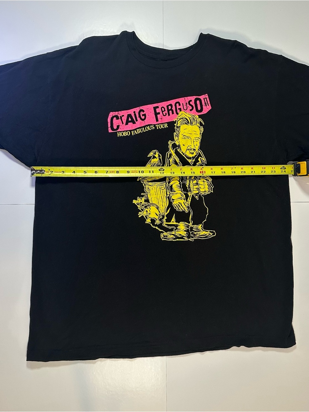Craig Ferguson Tour T-Shirt Hobo Fabulous Black Graphic Tee Men XL - Picture 4 of 5